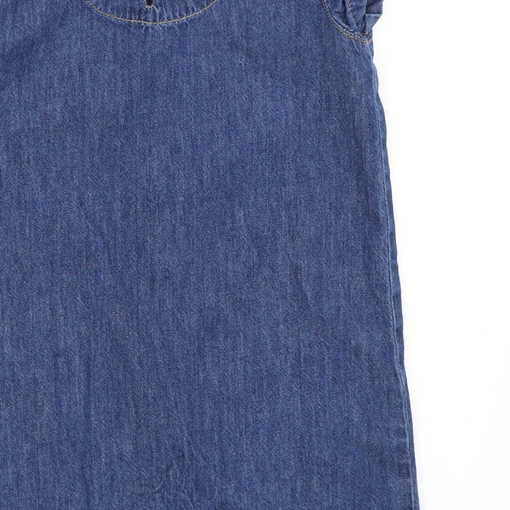 Next Girls Blue  Denim Shift  Size 4 Years