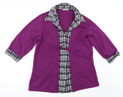 F.D Joseph Womens Purple   Cardigan Jumper Size 14