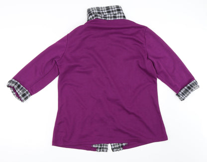 F.D Joseph Womens Purple   Cardigan Jumper Size 14