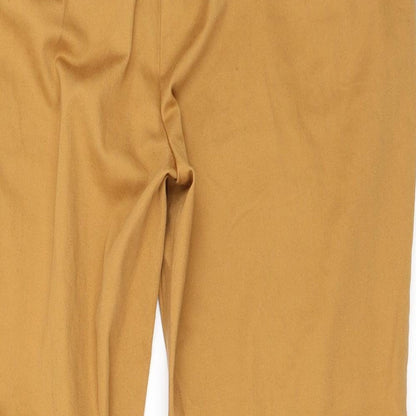 Womens UK Size 12 Atmosphere Regular Fit Cropped Beige Trousers