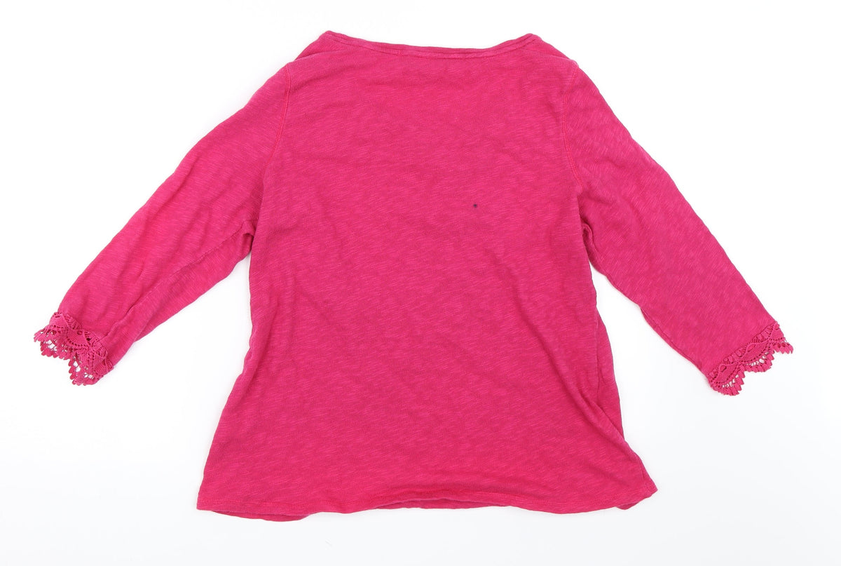 Marks & Spencer Womens Pink   Pullover Jumper Size 16