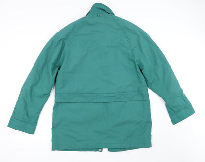 Womens UK Size M Telemac Green Quilted Coat