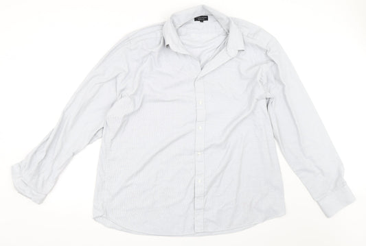 Taylor & Wright Mens Grey    Button-Up Size 17.5