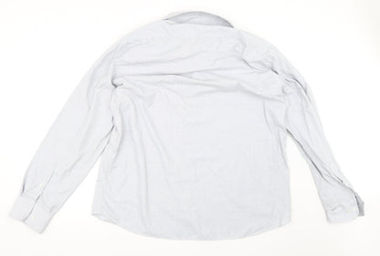 Taylor & Wright Mens Grey    Button-Up Size 17.5