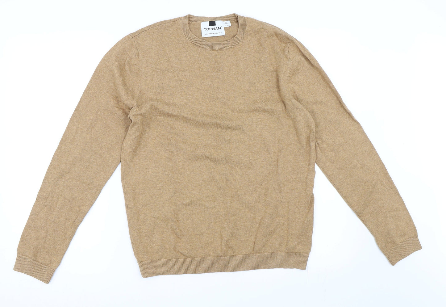 Topman Mens Beige   Pullover Jumper Size M