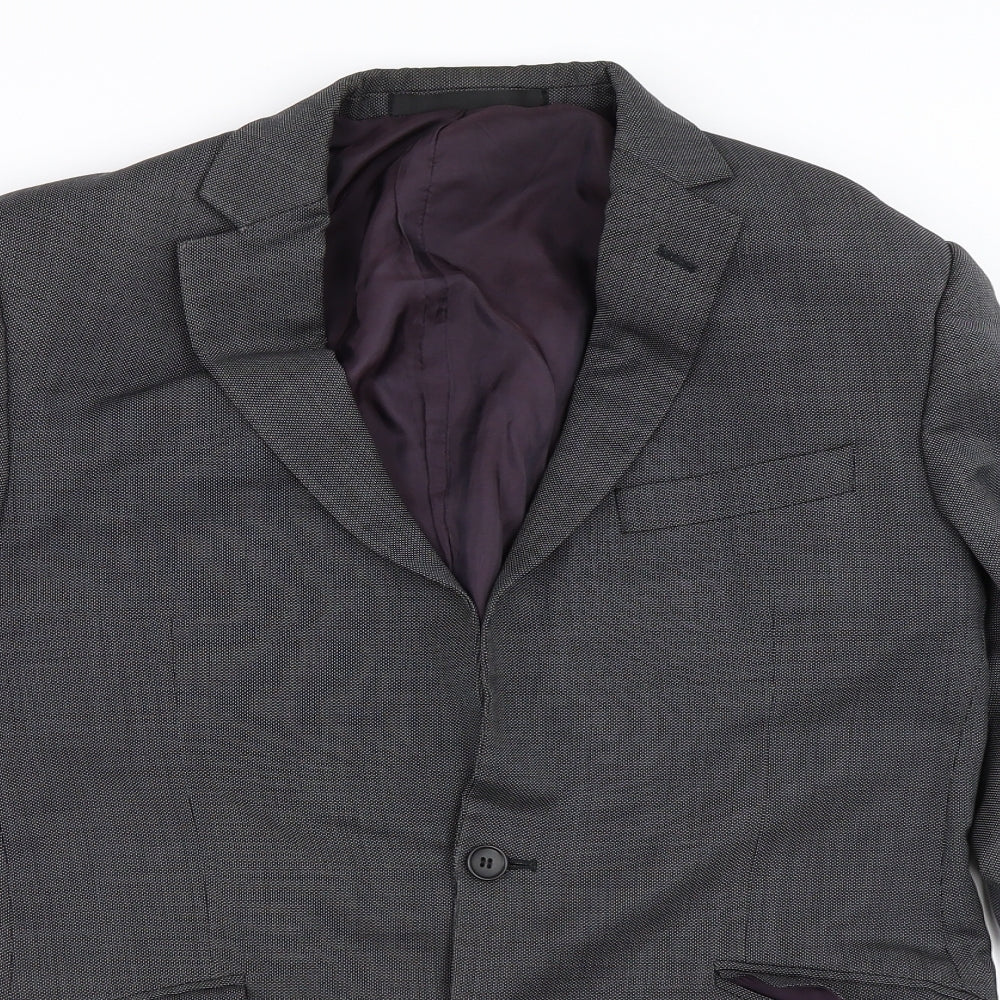 Mens UK Size 40 Marks and Spencer Regular Grey Suit Jacket