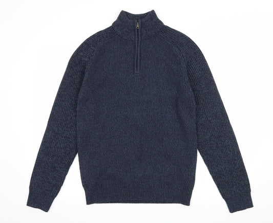 George Mens Blue  Knit Pullover Jumper Size S
