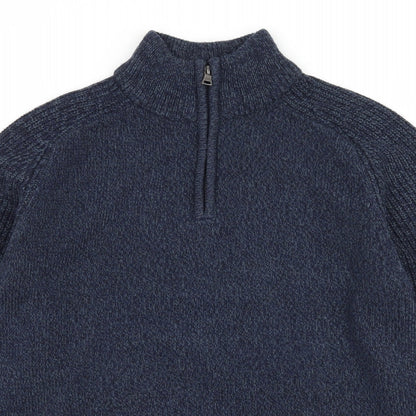 George Mens Blue  Knit Pullover Jumper Size S