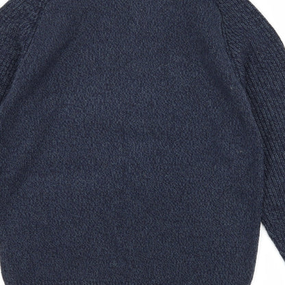 George Mens Blue  Knit Pullover Jumper Size S
