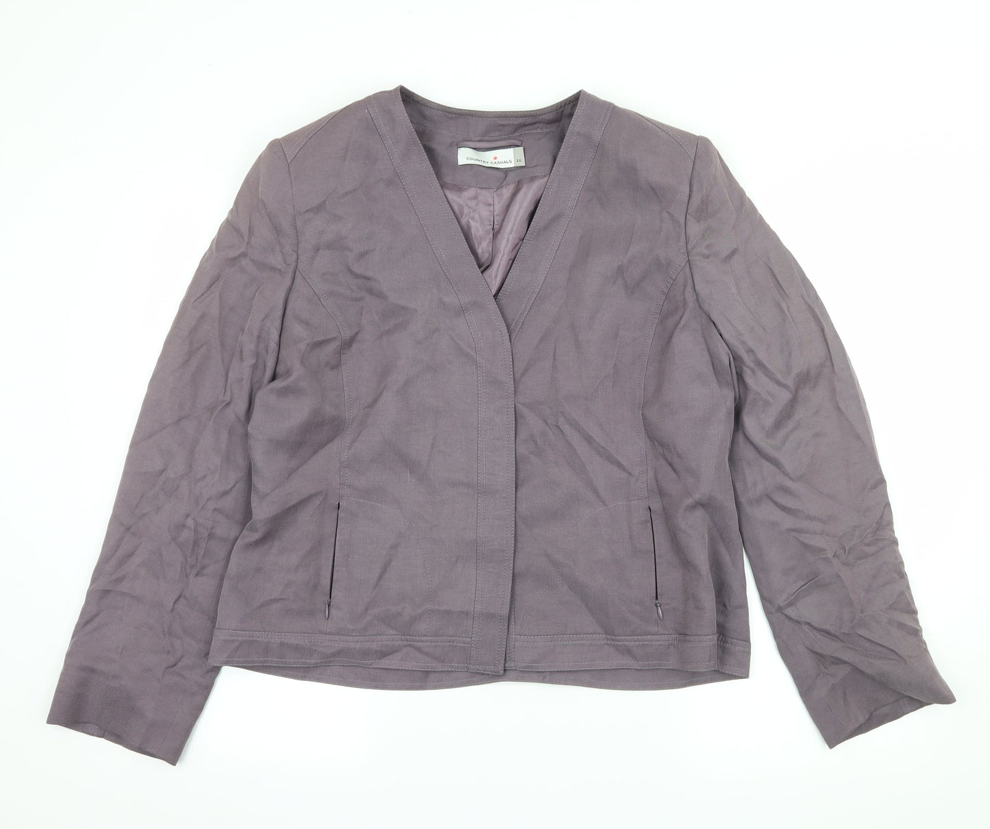 Womens UK Size 16 Country Casuals Purple Jacket