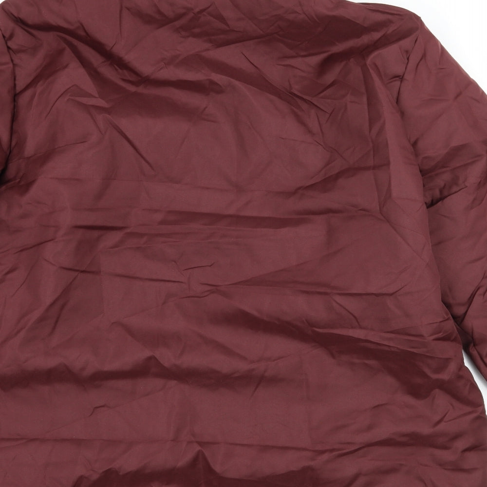 Womens UK Size M Anne De Lancay Red Parka Coat