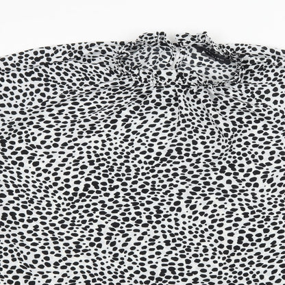 Primark Womens White Polka Dot  Basic Blouse Size 12