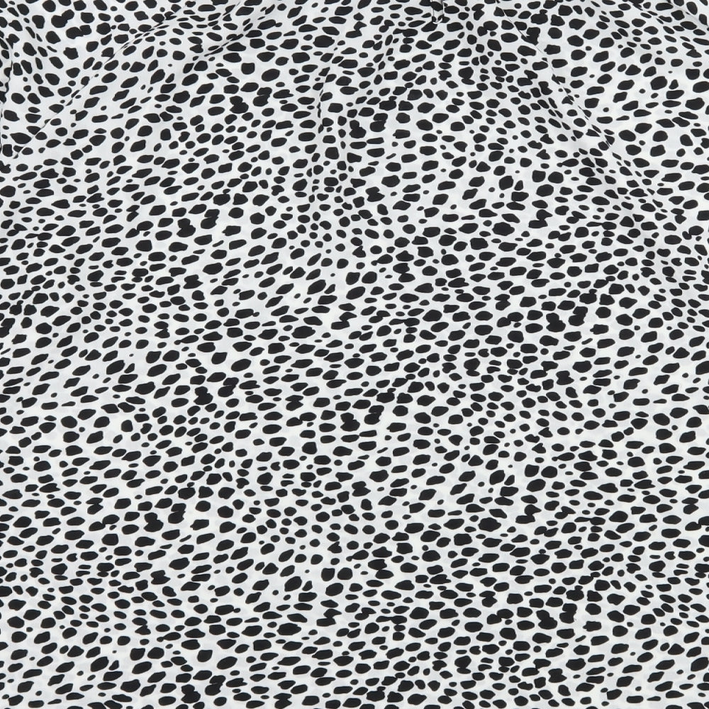 Primark Womens White Polka Dot  Basic Blouse Size 12