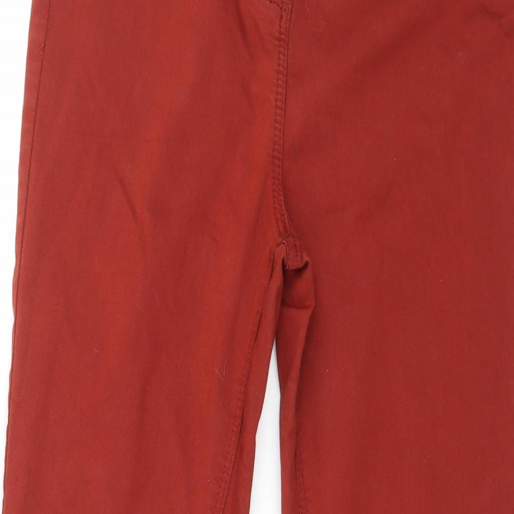 Papaya Womens Red  Denim Skinny Jeans Size 12 L29 in