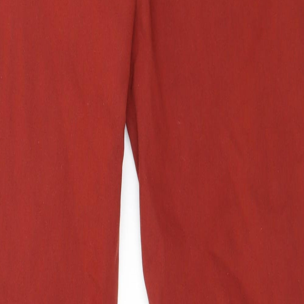Papaya Womens Red  Denim Skinny Jeans Size 12 L29 in