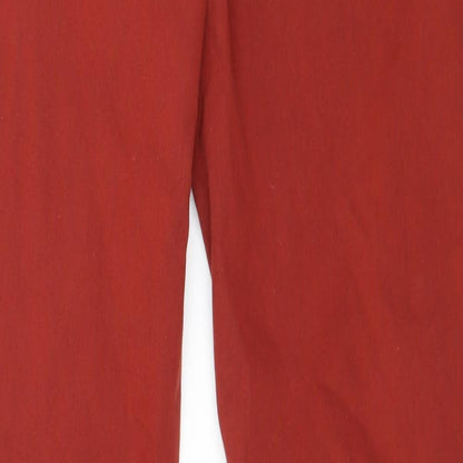 Papaya Womens Red  Denim Skinny Jeans Size 12 L29 in