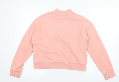 River Island Girls Pink  Jersey Pullover Sweatshirt Size 11-12 Years  - Be Unique