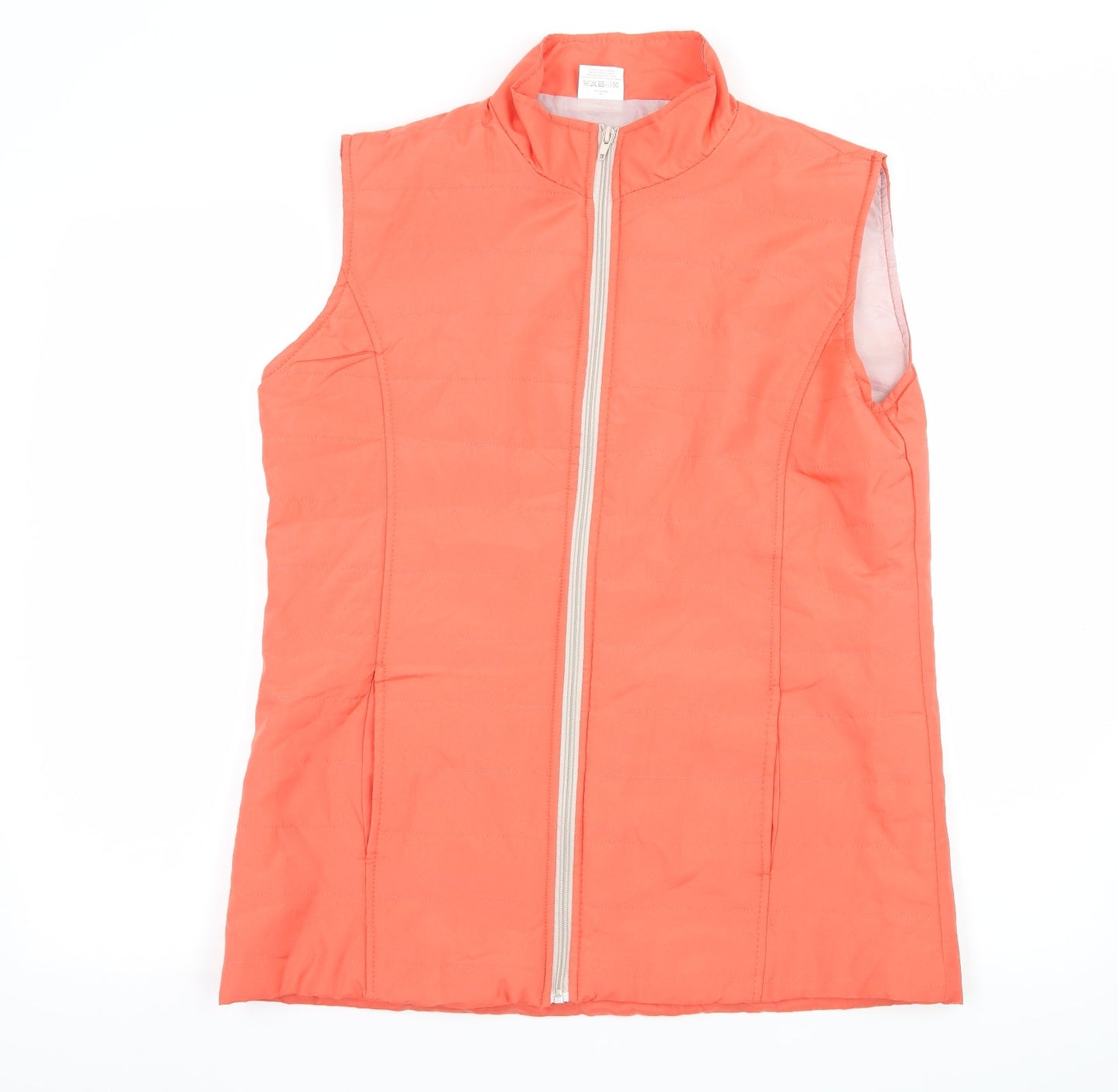 Womens UK Size M Anne De Lancay Orange Gilet