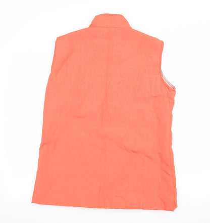 Womens UK Size M Anne De Lancay Orange Gilet