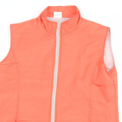 Womens UK Size M Anne De Lancay Orange Gilet