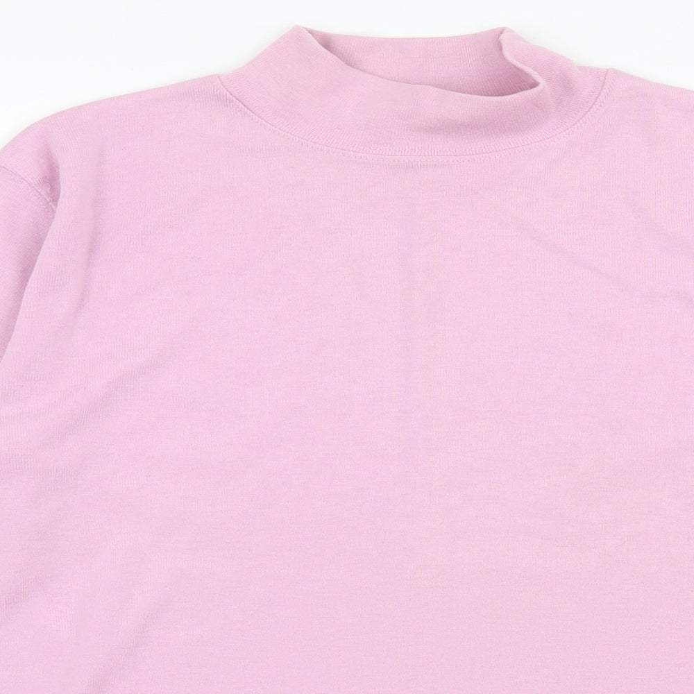 Womens UK Size 14 Poppy Purple Basic T-Shirt