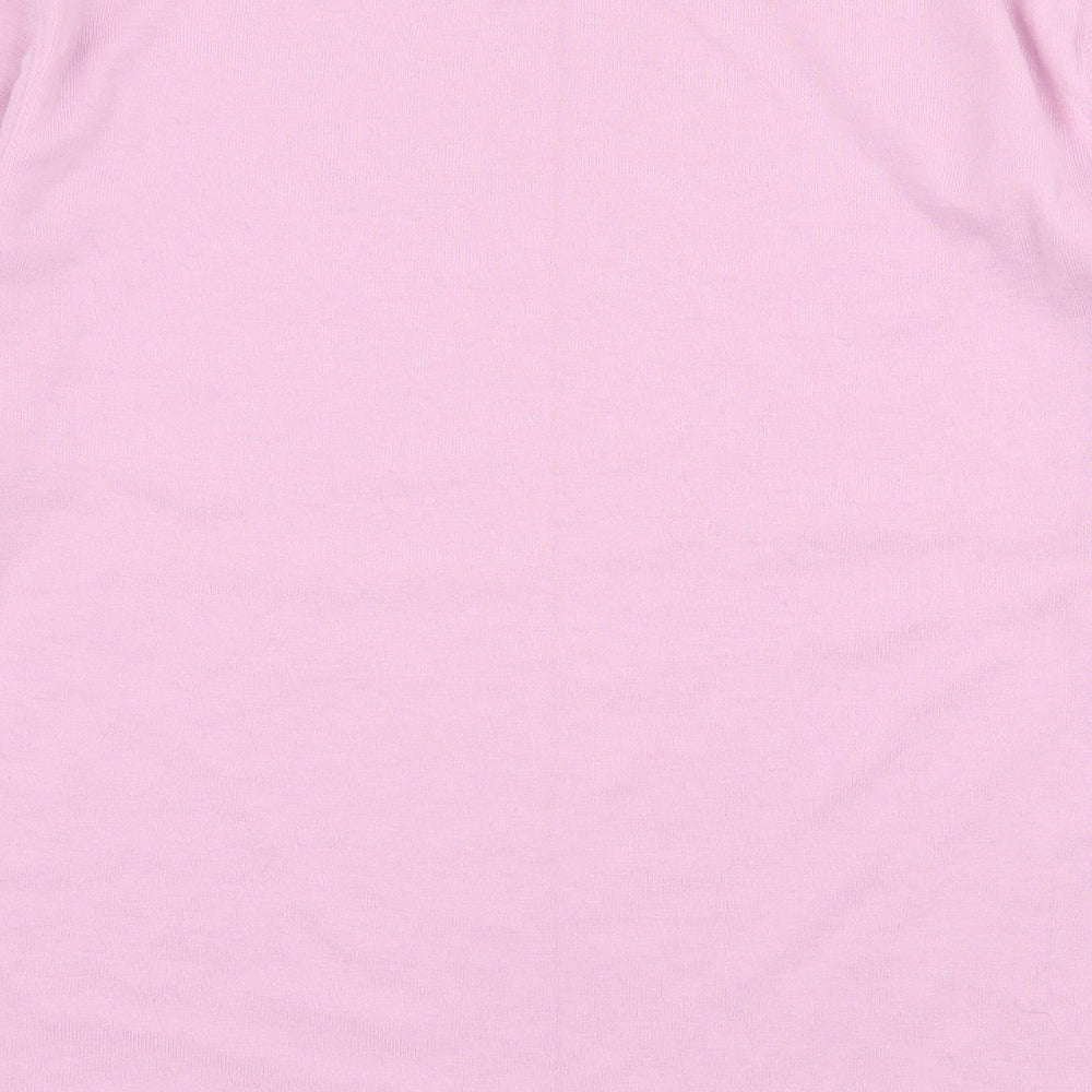 Womens UK Size 14 Poppy Purple Basic T-Shirt