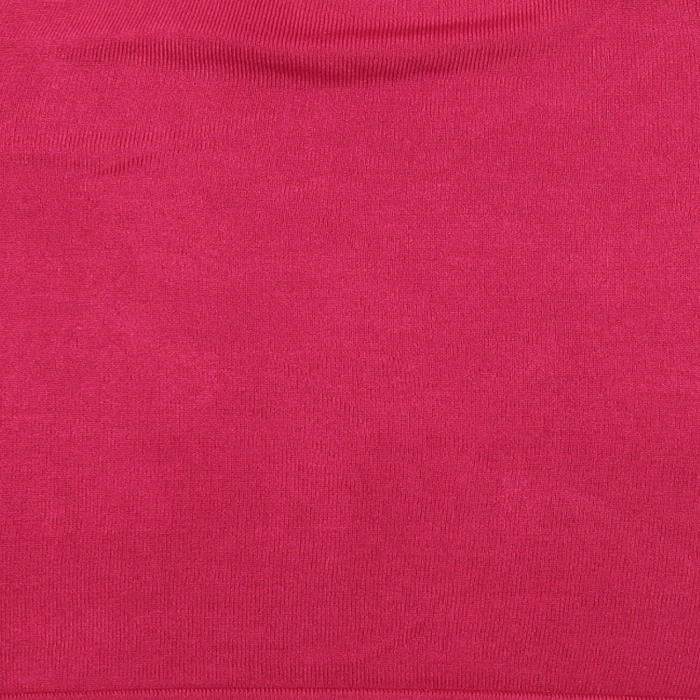Womens UK Size 18 Marks and Spencer Pink Basic T-Shirt