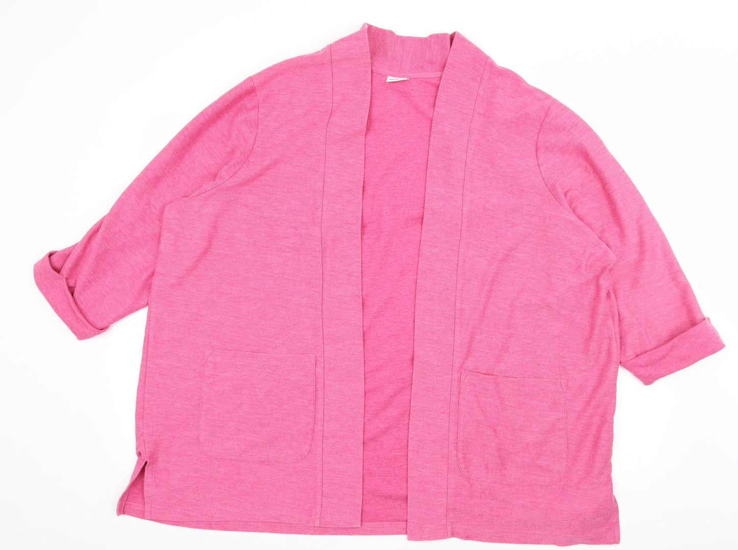 Damart Womens Pink  Jersey Cardigan Jumper Size 14