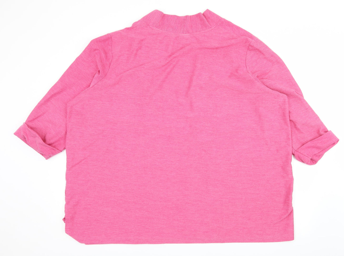 Damart Womens Pink  Jersey Cardigan Jumper Size 14