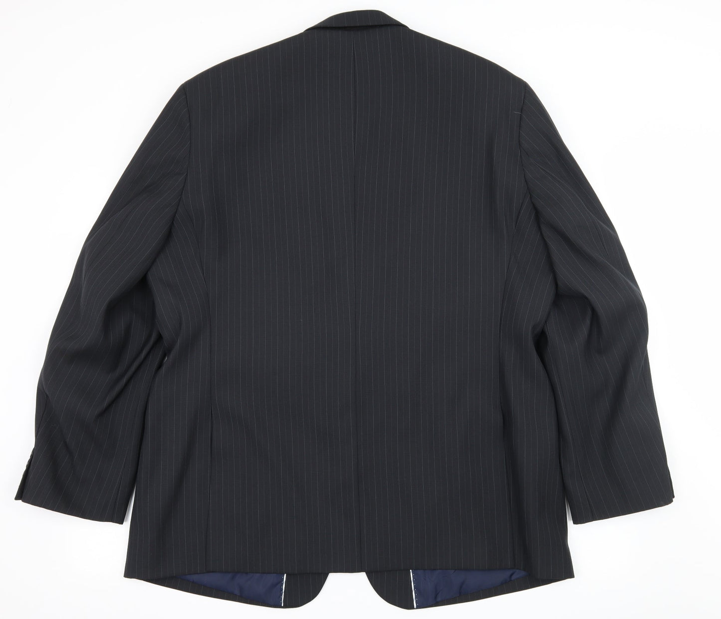 Mens UK Size XL Charlton Gray Regular Blue Suit Jacket
