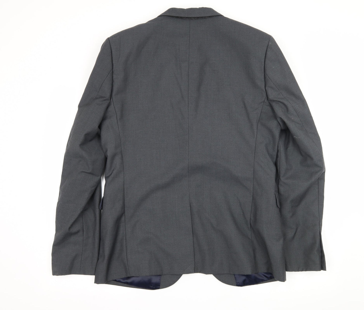 Mens UK Size L Topman Regular Grey Suit Jacket