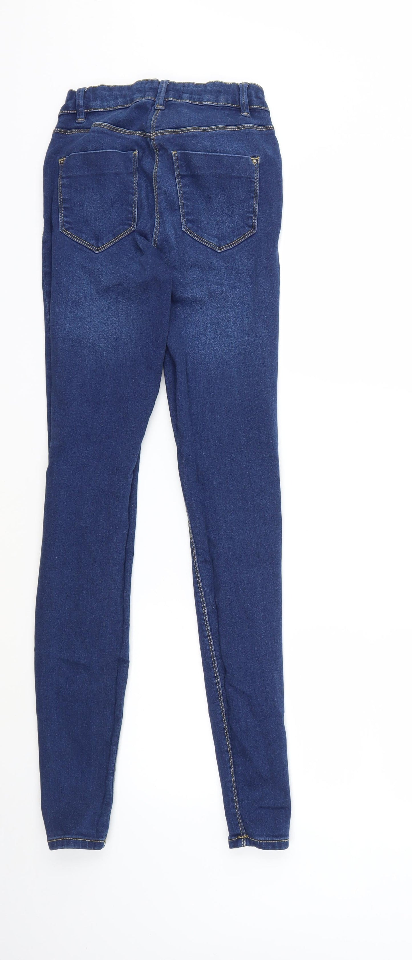 Womens UK Size 8 Papaya Regular Fit Skinny Blue Jeans