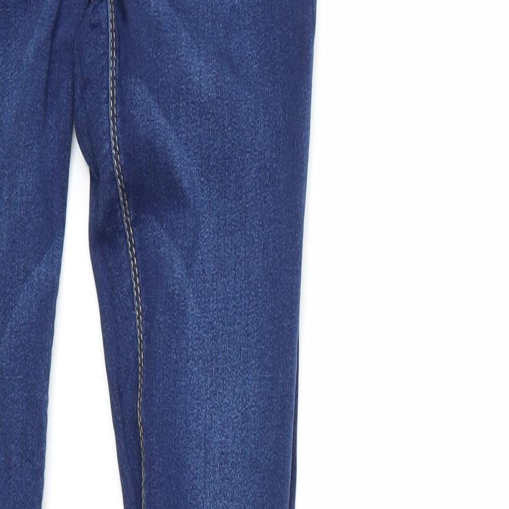 Womens UK Size 8 Papaya Regular Fit Skinny Blue Jeans
