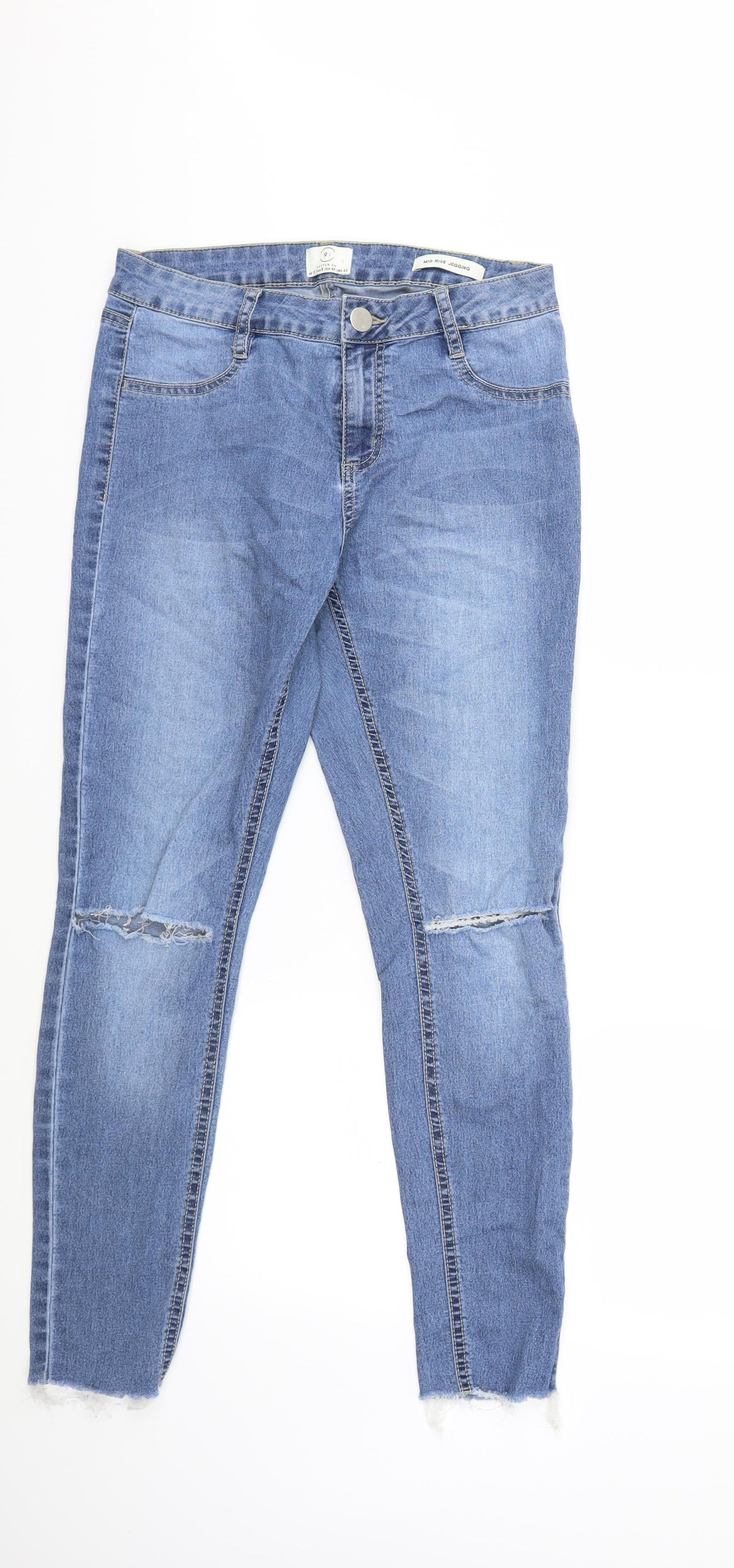 91 Cotton Girls Blue  Denim Skinny Jeans Size 12 Years