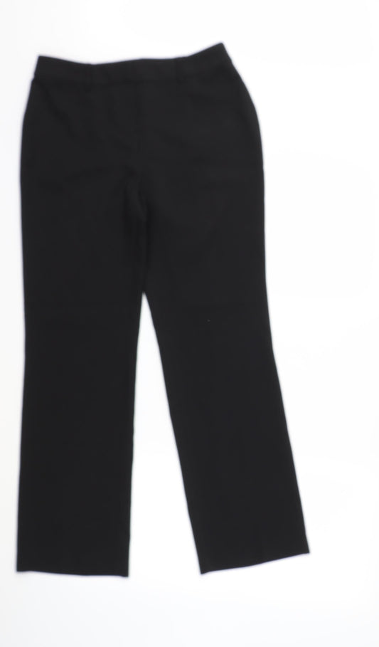 Womens UK Size 10 Papaya Regular Fit  Black Trousers