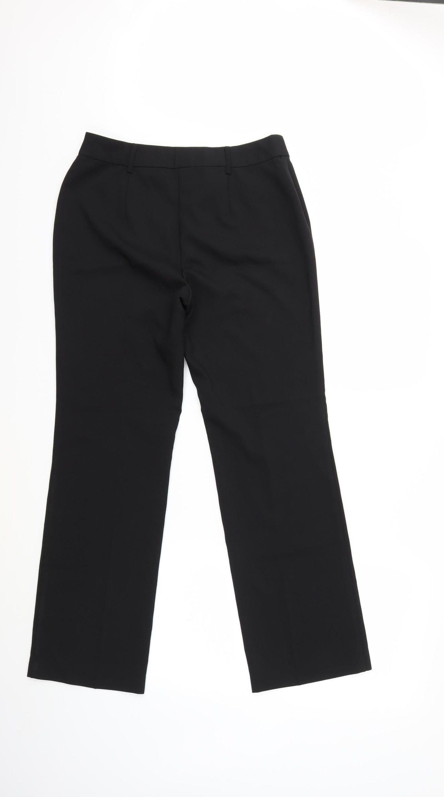 Womens UK Size 10 Papaya Regular Fit  Black Trousers