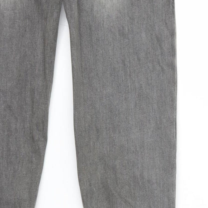 Fishbone Womens Grey  Denim Straight Jeans Size 29 in L32 in