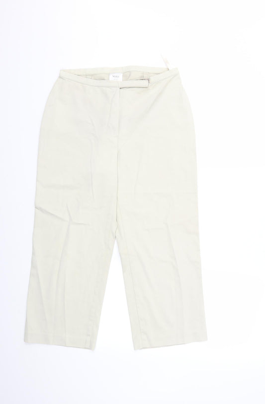 Womens UK Size 12 NEXT Regular Fit  Beige Trousers