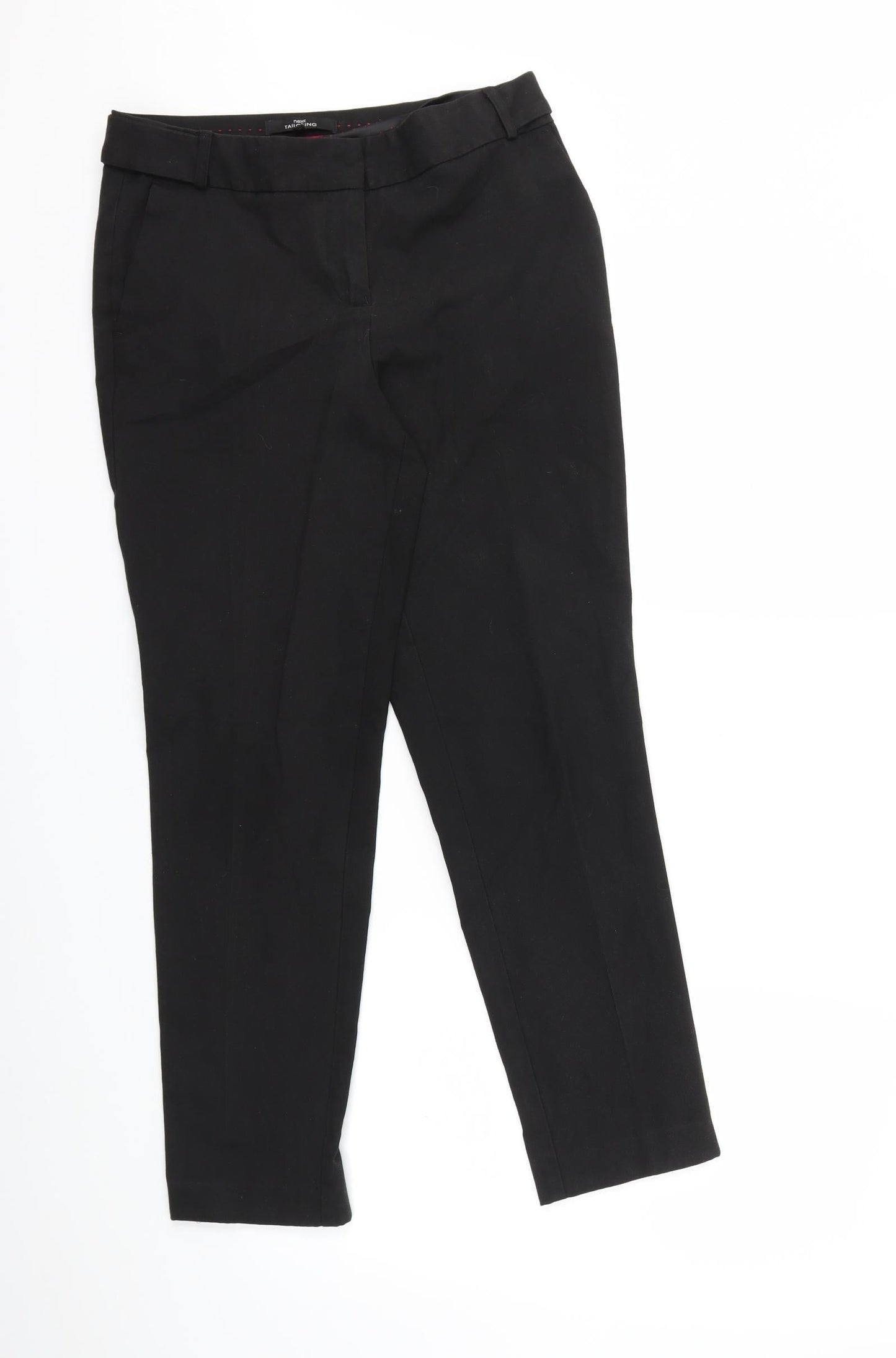 Womens UK Size 8 NEXT Regular Fit  Black Trousers