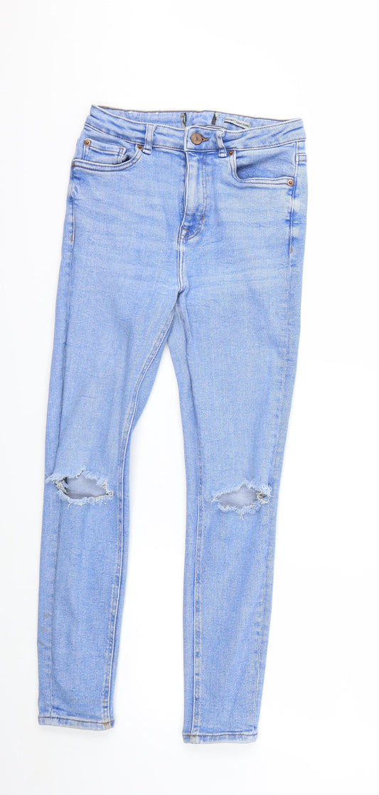 New Look Womens Blue  Denim Skinny Jeans Size 26 in L26 in