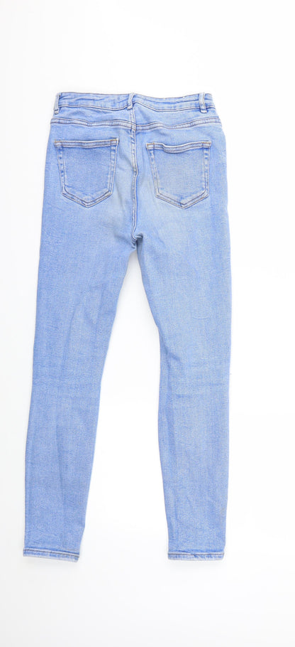 New Look Womens Blue  Denim Skinny Jeans Size 26 in L26 in