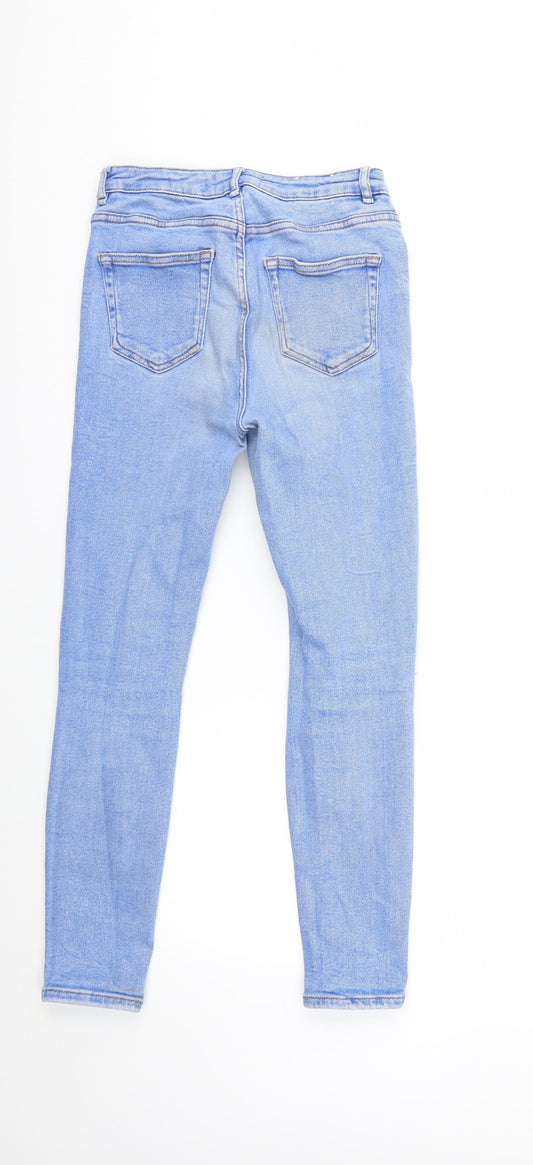 New Look Womens Blue  Denim Skinny Jeans Size 26 in L26 in