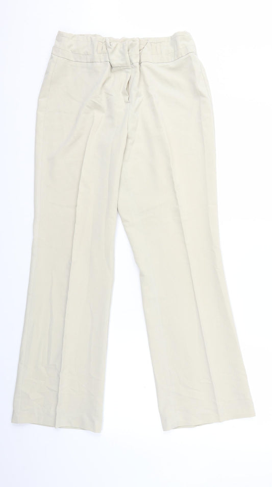 Womens UK Size 12 BHS Regular Fit  Beige Trousers