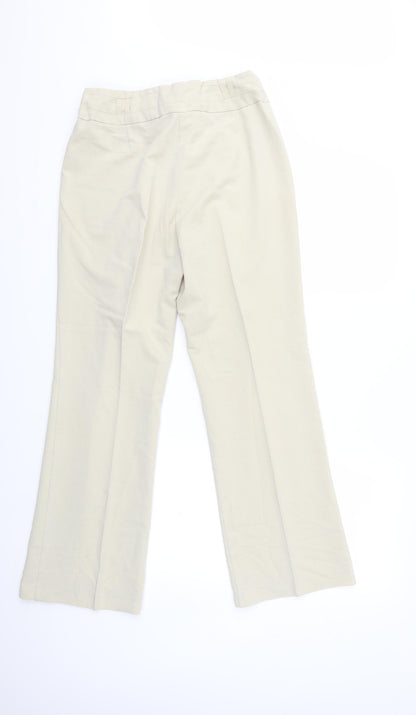 Womens UK Size 12 BHS Regular Fit  Beige Trousers
