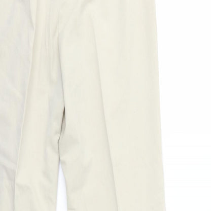 Womens UK Size 12 BHS Regular Fit  Beige Trousers