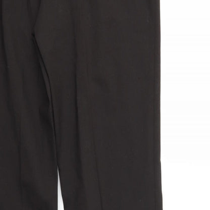 House of Fraser Womens Black   Trousers  Size 10 L28 in