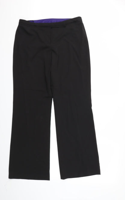 F&F Womens Black   Trousers  Size 14 L30 in