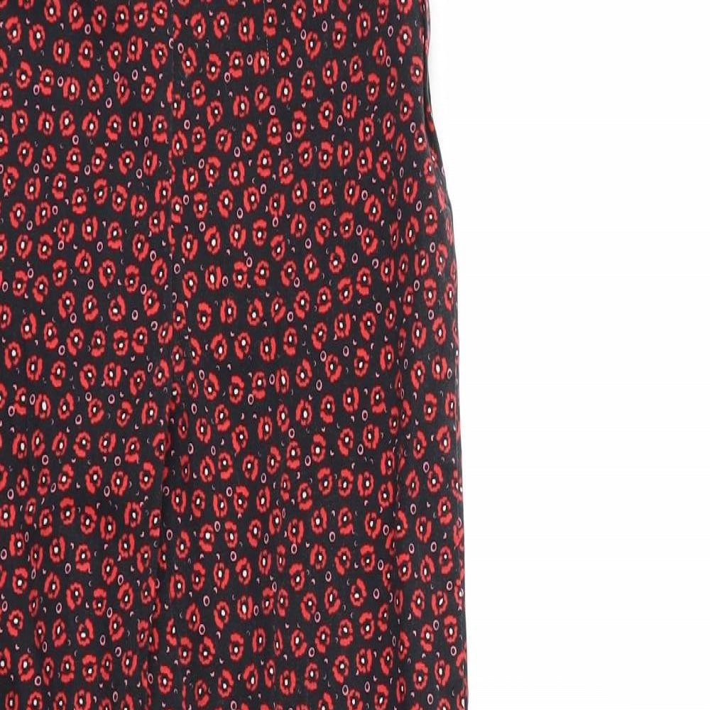 Womens UK Size 6 F&F Regular Fit  Red Trousers
