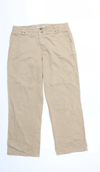 Womens UK Size 36 in MAC Regular Fit Chino Beige Trousers