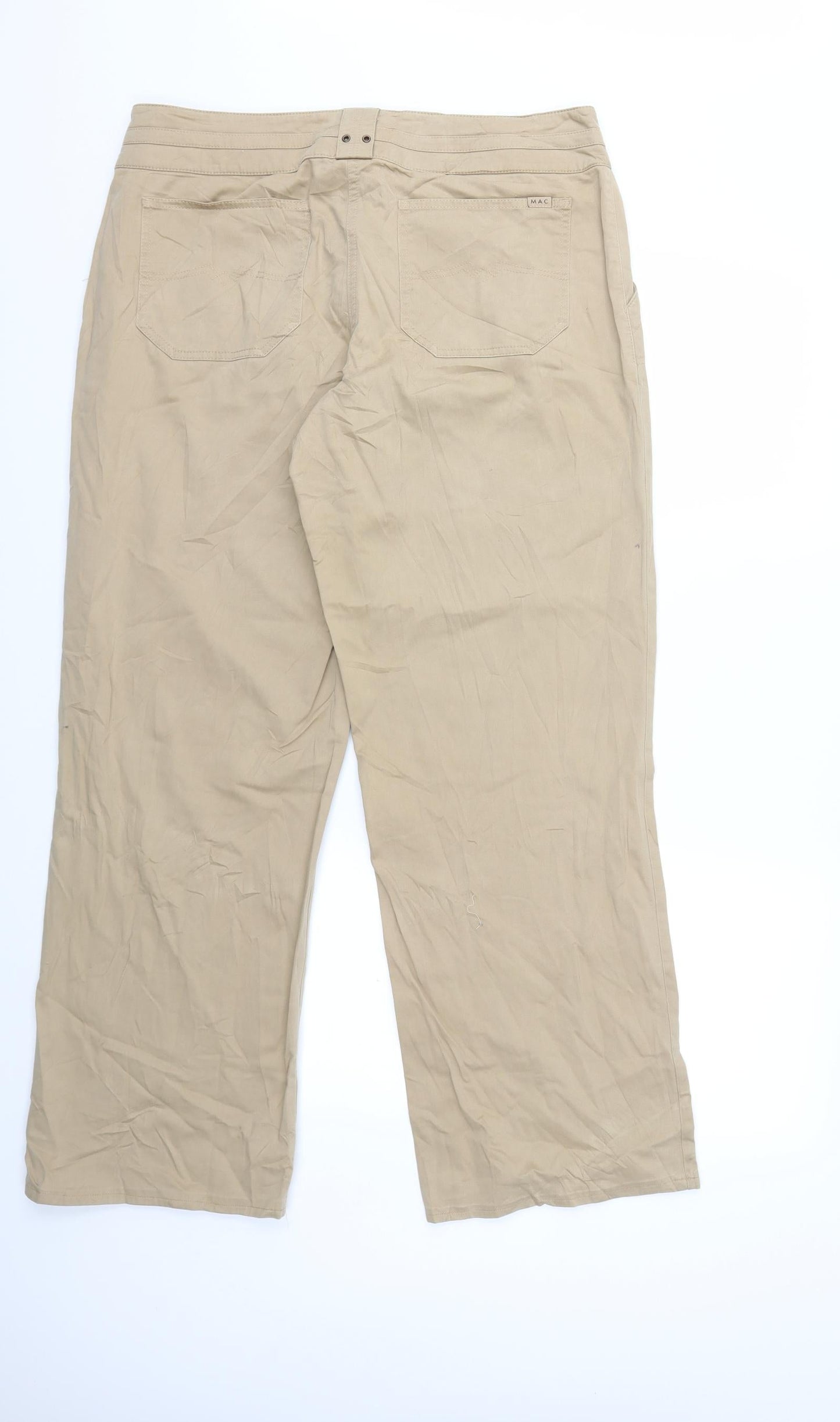 Womens UK Size 36 in MAC Regular Fit Chino Beige Trousers